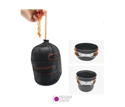 کیت 9 تایی پخت و پز هیزمی دسته نارنجی