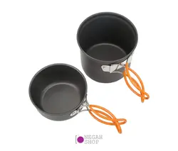 کیت 9 تایی پخت و پز هیزمی دسته نارنجی