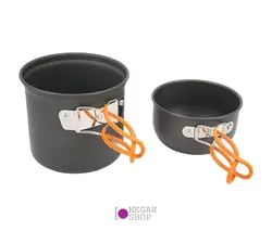 کیت 9 تایی پخت و پز هیزمی دسته نارنجی