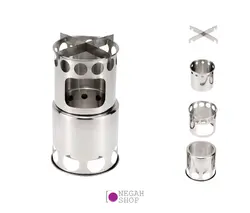 کیت 9 تایی پخت و پز هیزمی دسته نارنجی