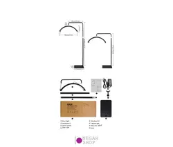 نور ثابت ال ای دی Half Moon Light HD-M6X