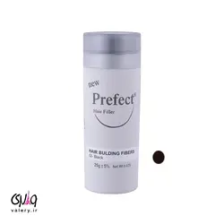 پودر پرپشت کننده مو پرفکت هیر فیلر شماره 02 رنگ مشکی 25 گرم - والری