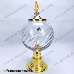 کلمن شیشه ای پایه فلزی طرح لیام شیشه ساده