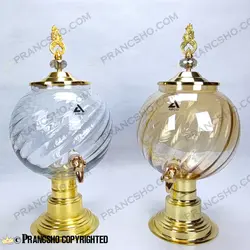 کلمن شیشه ای پایه فلزی طرح لیام شیشه ساده