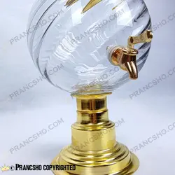 کلمن شیشه ای پایه فلزی طرح لیام شیشه ساده