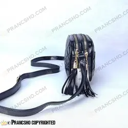 کیف پاسپورتی شنل (CHANEL) مشکی گلدوزی لوزی