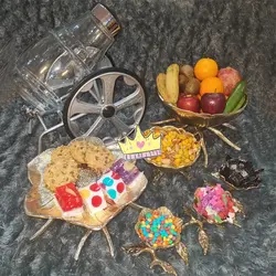 ست ظروف پذیرایی لوتوس طلایی براق با ضمانت ثبات رنگ