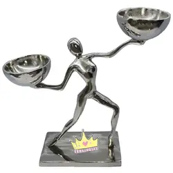 اردور خوری دو خانه طرح آدمک نقره ای