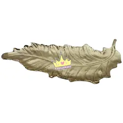 ظرف پذیرایی طرح برگ بادام طلایی