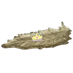 ظرف پذیرایی طرح برگ بادام طلایی