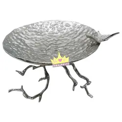 شیرینی خوری نقره ای طرح کاراکو