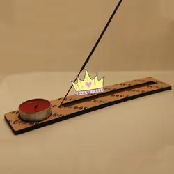 جا عود و وارمر مستطیل چوبی طرح‌دار