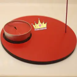 جا عود و وارمر گرد چوبی طرح‌دار