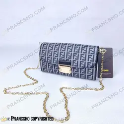 کیف پول پاسپورتی فندی FENDI رنگ طوسی