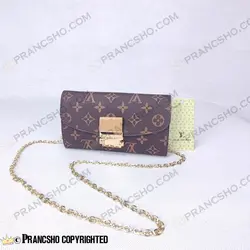 کیف پول پاسپورتی لویی ویتون قهوه ای