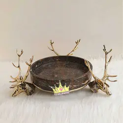 میوه خوری (آجیل خوری) استوانه ای سنگی بزرگ لبه دار