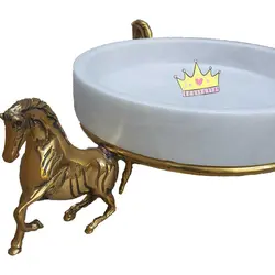 میوه خوری (آجیل خوری) استوانه ای سنگی بزرگ لبه دار