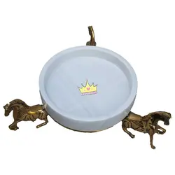 میوه خوری (آجیل خوری) استوانه ای سنگی بزرگ لبه دار