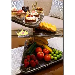 اردو خوری سنگی مثلتی سه طبقه متحرک