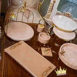 استند پذیرایی دو طبقه سنگی