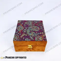 ست هدیه شات حیوانات طلایی 4 عددی با جعبه کادویی مخمل سنتی
