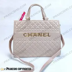 کیف زنانه دستی شنل بزرگ کرم پنککی HIGH COPY های کپی