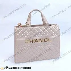 کیف زنانه دستی شنل بزرگ کرم پنککی HIGH COPY های کپی