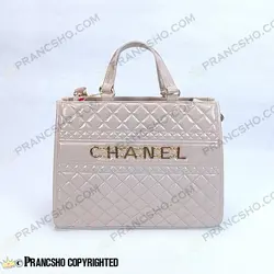 کیف زنانه دستی شنل بزرگ کرم پنککی HIGH COPY های کپی