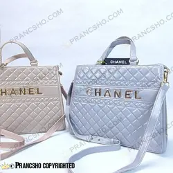 کیف زنانه دستی شنل بزرگ کرم پنککی HIGH COPY های کپی