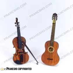 گیتار چوبی دکوری ایستاده کوچک