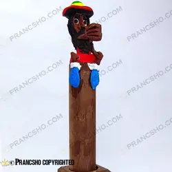 جا عودی بلند پایه چوبی طرح باب مارلی پیپ دار