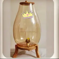 کلمن شیشه ای خمره‌ای طرح اریکا شیشه الماسی (تَرَک دار)