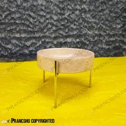 شکلات خوری بزرگ سنگی پایه میخی نقره‌ای سنگ پارادایس نسکافه‌ای