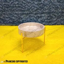 شکلات خوری بزرگ سنگی پایه میخی طلایی سنگ پارادایس نسکافه‌ای