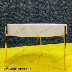 میوه خوری سنگی پایه میخی طلایی سنگ سفید ازنا