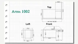 میزهای کارگروهی آرمز تیپ 1002T - مبلمان اداری آبادیس هنر پردازش فضا
