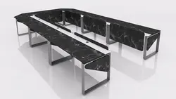 میز گردهمایی رک فریم تیپ 708U - مبلمان اداری آبادیس هنر پردازش فضا