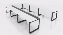 میز گردهمایی رک فریم تیپ 708U - مبلمان اداری آبادیس هنر پردازش فضا