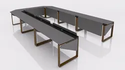 میز گردهمایی رک فریم تیپ 708U - مبلمان اداری آبادیس هنر پردازش فضا