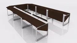 میز گردهمایی رک فریم تیپ 708U - مبلمان اداری آبادیس هنر پردازش فضا