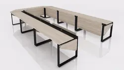 میز گردهمایی رک فریم تیپ 708U - مبلمان اداری آبادیس هنر پردازش فضا