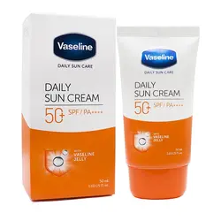 کرم ضد آفتاب بی رنگ وازلین +SPF50 حجم 50 میل - فروشگاه اینترنتی جانان