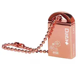 فلش دیتا پلاس مدل ROSE GOLD ظرفیت64گیگابایتUSB3.1