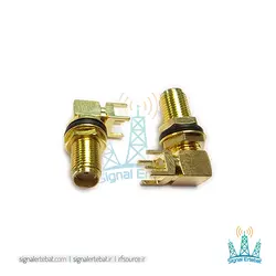 کانکتور SMA مادگی 90 درجه روبردی رزوه بلند