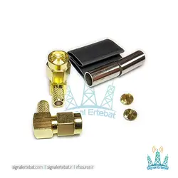 کانکتور SMA نری 90 درجه سرکابلی مناسب LMR200/RG58