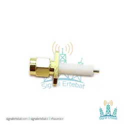 کانکتور SMA نری پنلی دو سوراخ تفلون بلند