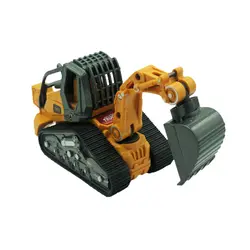 اسباب بازی ماشین فلزی راه سازی موزیکال مدل بیل مکانیکی