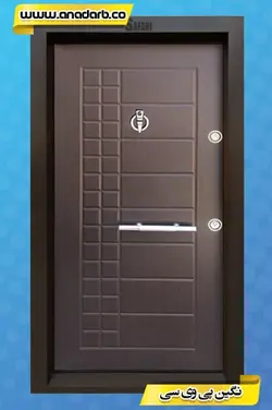 درب ضد سرقت مدل نگین روکش پی وی سی رنگ ونگه - درب ضد سرقت خرید ، قیمت و مشخصات