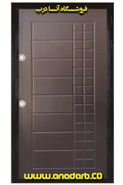 درب ضد سرقت مدل نگین روکش پی وی سی رنگ ونگه - درب ضد سرقت خرید ، قیمت و مشخصات