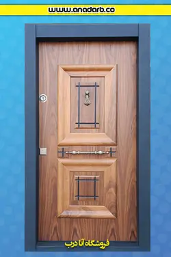 درب ضد سرقت مدل آبنوس روکش چوب گردو - درب ضد سرقت خرید ، قیمت و مشخصات